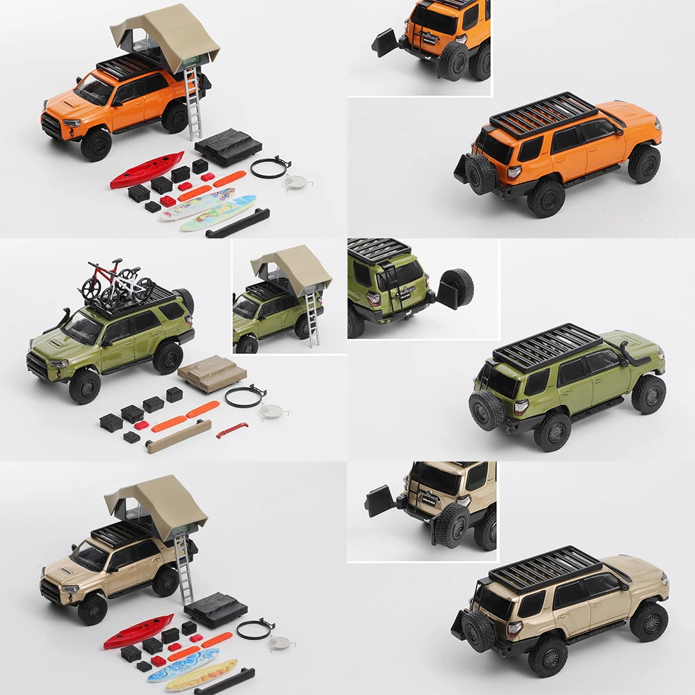 

GCD 1/64 Scale Alloy Car 4Runner Left-Hand Drive Off-Road SUV Station Wagon Premium Diecast Model Car Collectible toys