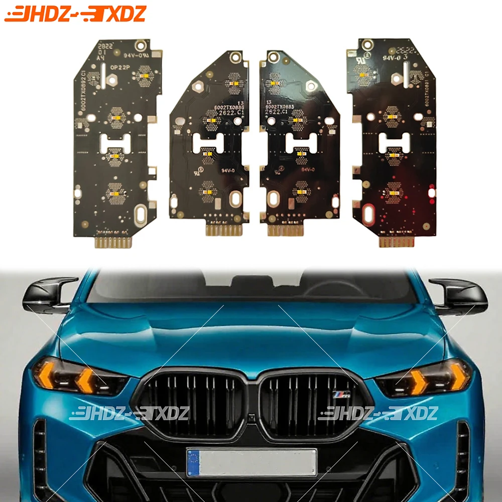 

Светодиодные платы Angel Eyes DRL для BMW G05 G06 X5 X6 F95 F96 LCI 30dx 40dx 40ix 2024 2025 Модуль чипа дневных ходовых огней