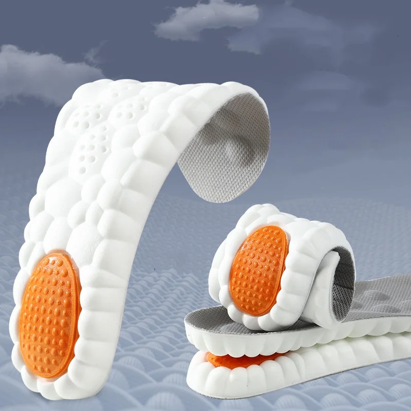 

Sports shock-absorbing Insoles anti-odor PU Military Training sweat-absorbing And Breathable Basketball Insoles