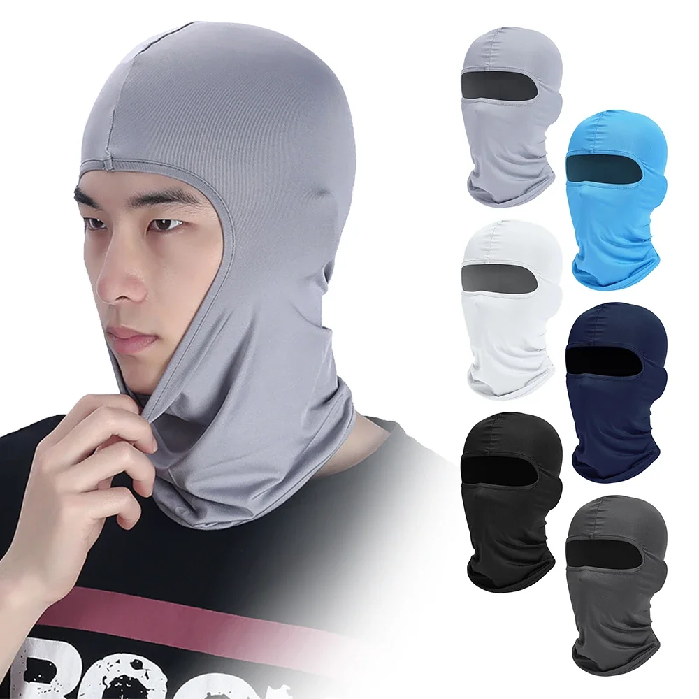 Summer Cycling Caps for Men Sun Protection Balaclava Mask Motorcycle Bandana Scarf Neck Gaiter Sunscreen Biker Helmet Inner Hat