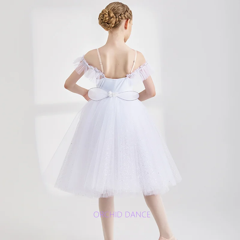 Venda quente crianças meninas crianças mulheres adulto desempenho wear ouro branco ballet tutu trajes