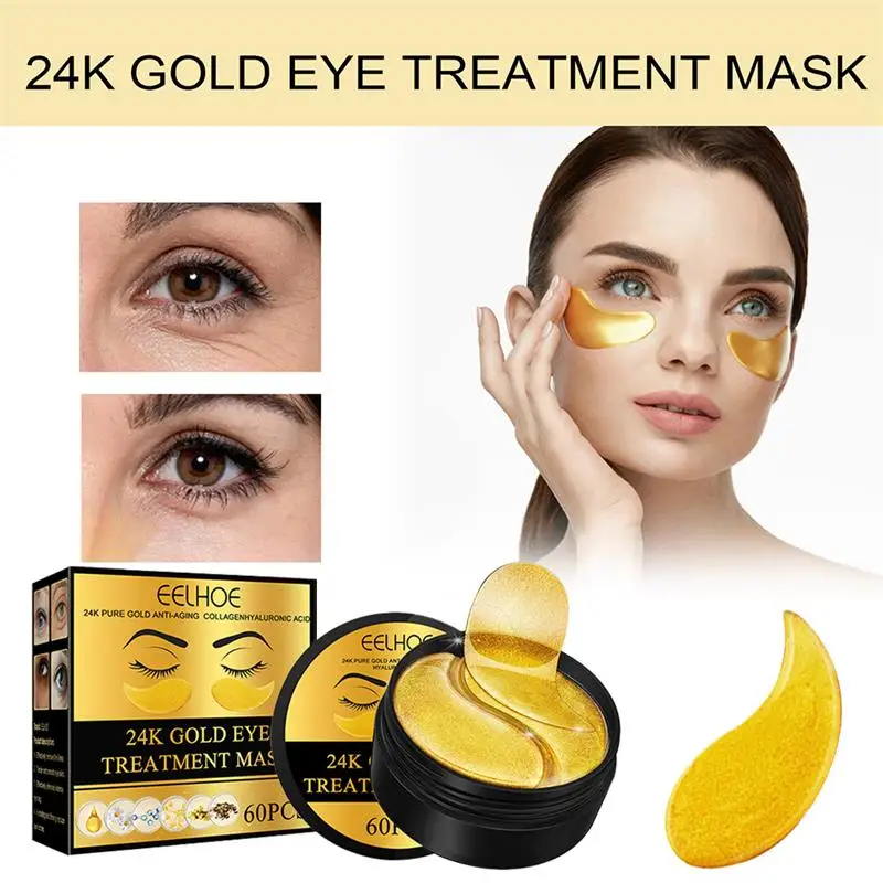 

Collagen Gold Eye Mask Protein Anti Aging Wrinkle Eliminating Fine Line Reduce Moisturizing Brighten Repairing Face Care Product