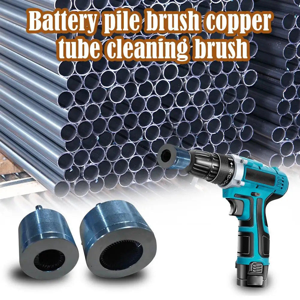 15/22mm Copper Tube Pipe Cleaning Brush Metal Drill Tube Cleaning Brush For Cleaning And Preparing Copper Cleaning Accessories