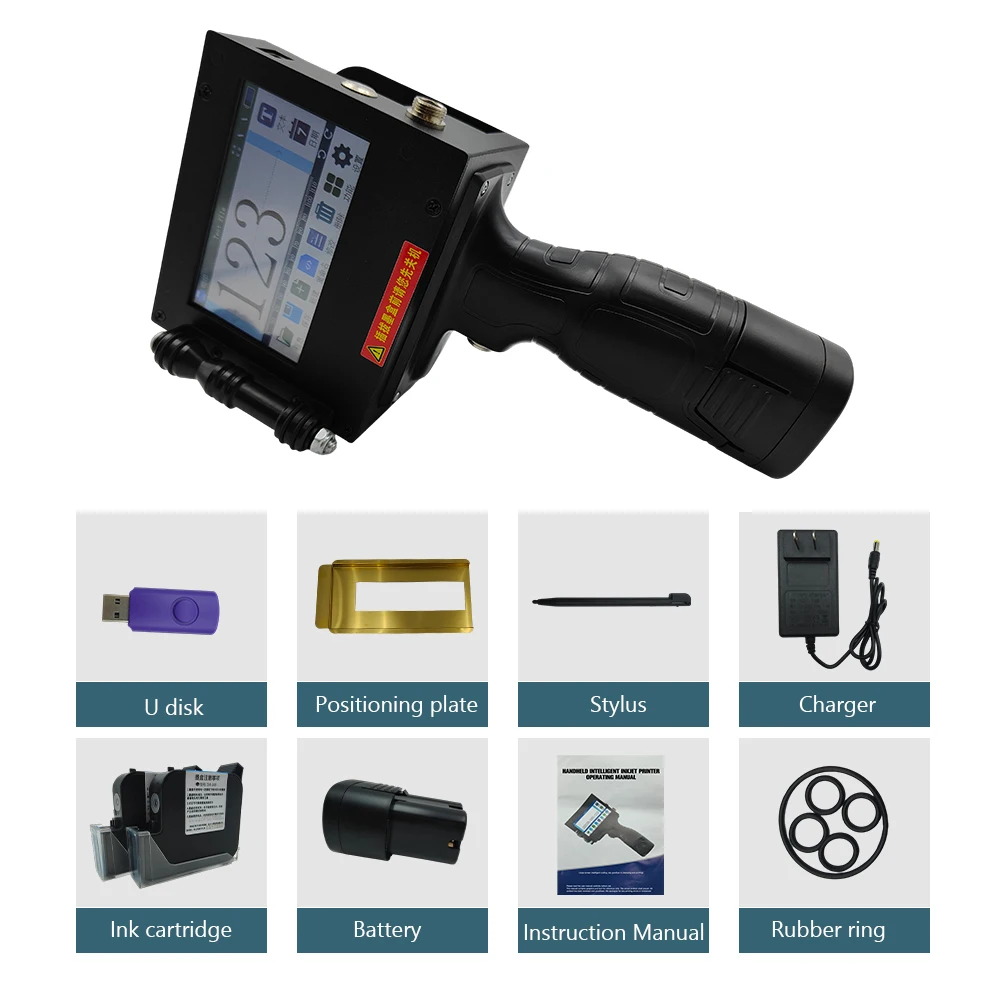 Picture 7: 2D Code Printing Equipment Handheld Inkjet Coding MachineHand Printer Quick Dry Ink Portable Date Code Printer Barcode /