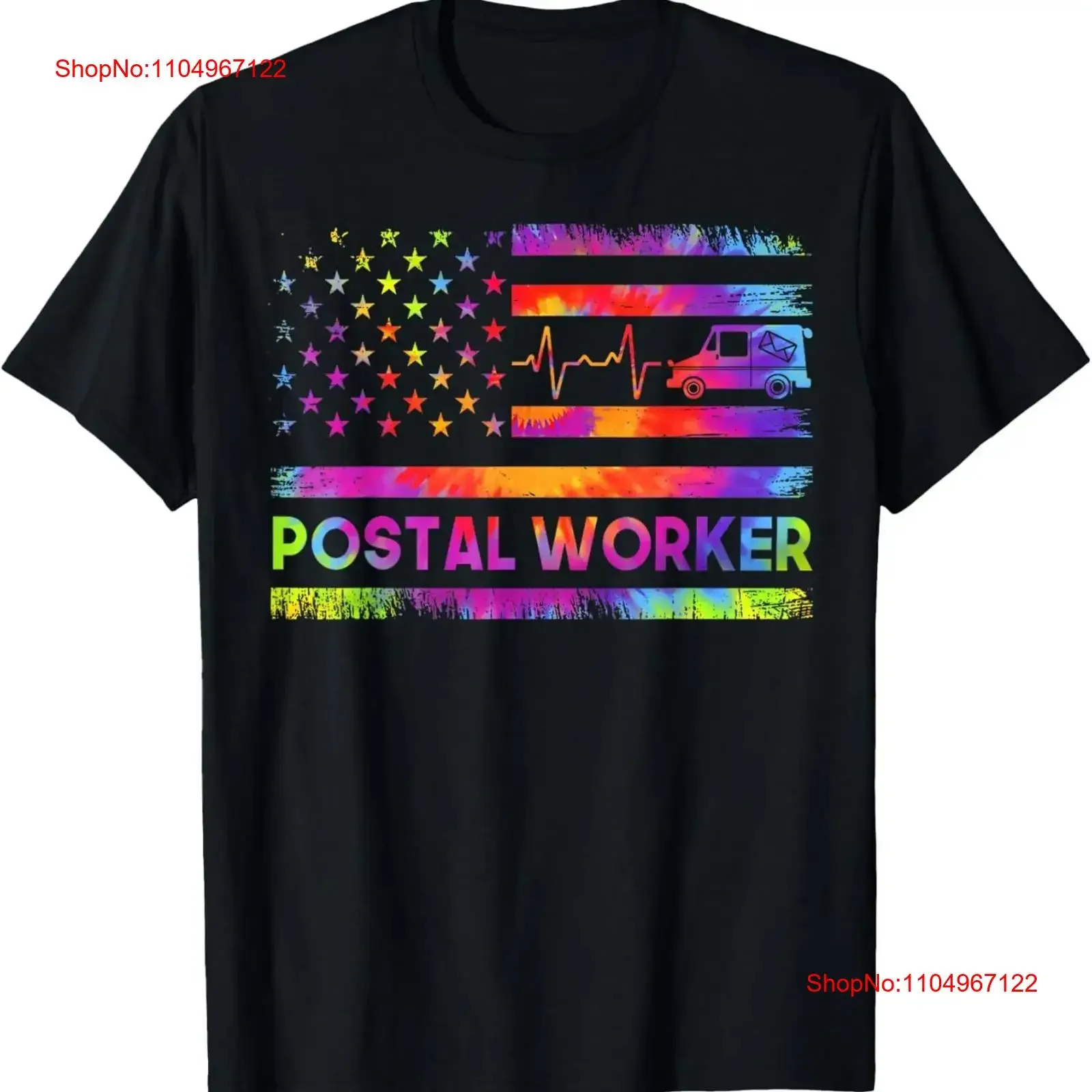 

Винтажная футболка почтового работника с американским флагом, винтажная стираная мягкая слегка графическая повседневная эластичная дизайнерская одежда