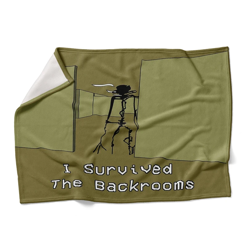 Gaslight Gatekeep Girlboss I Survived The Backrooms Throw Blanket for Women Men Girls Boys Kids Pets Dogs Cats Couch Sofa Bed