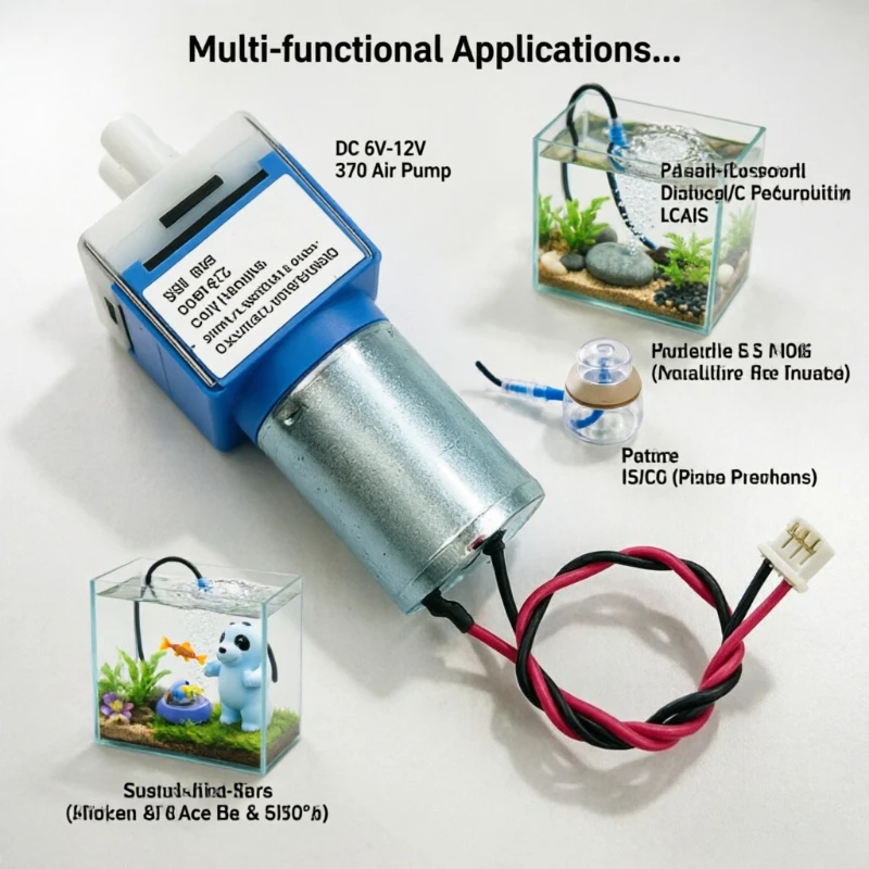 DQB428-FB 28mm Vacuum Diaphragm Pump DC 6V-12V 370 Motor Negative Pressure Suction Pump  DIY Inflator Air Oxygen Transfer