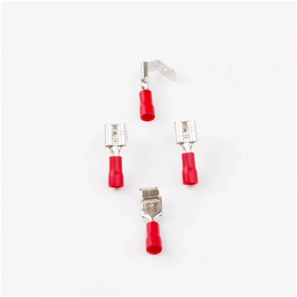 

100Pcs Waterproof Heat Shrink Insulated Wire Terminals Spade Connector Crimp Electrical -22awg Red Blue