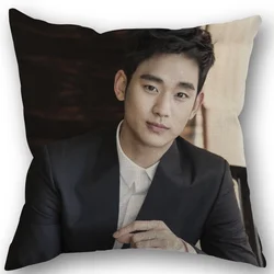 Kim Soo Hyun cuscino cuscino tenda, ufficio, casa cotone lino con cerniera federa famiglia accessori per la casa personalizzabile un lato