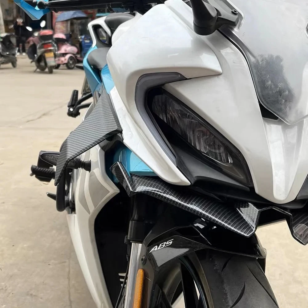 FOR CFMOTO 300SR CF250SR 250SR MY22 Motorcycle Front Fairing Aerodynamic Winglet Lower Cover Protection Guard Fixed Wind Wing