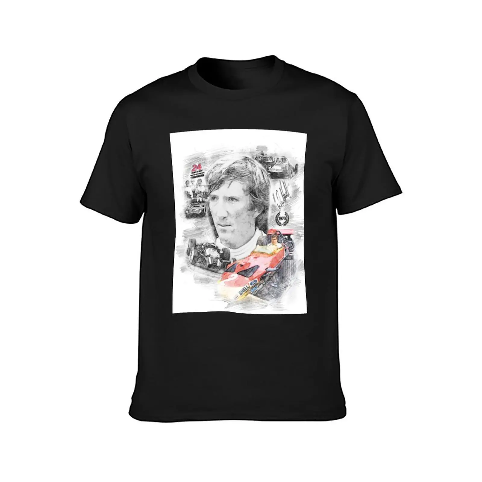 Jochen Rindt T-Shirt plus sizes plain men clothes