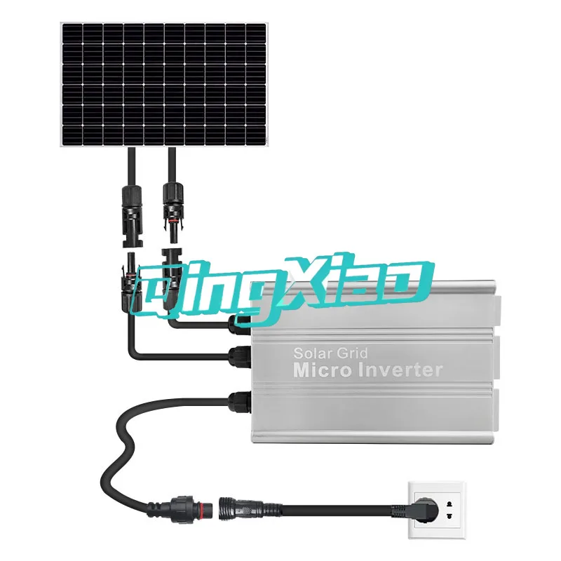 Solar Grid Tie Micro Inverter With Anti Reverse Function For PV Panel Battery Home Solar System High Frequency 600W Pure Sine