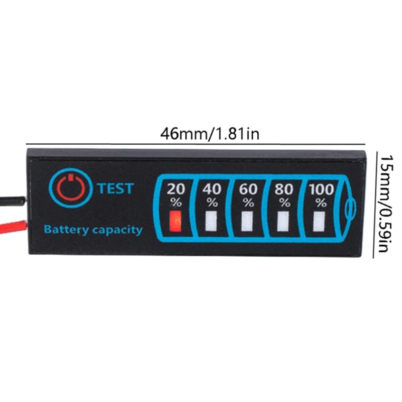 1pc Battery Level Indicator 18650 5-30V Lead Acid Battery Level Indicator Tester Module Capacity Voltage Meter