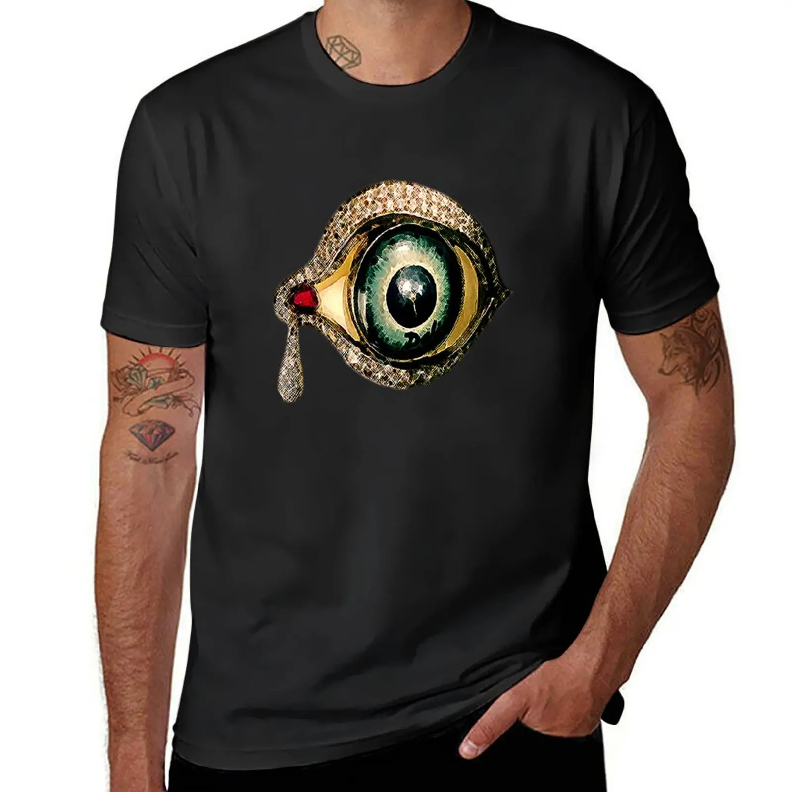 Dali Crying Eye T-Shirt aesthetic clothes plus sizes t shirts for men graphic