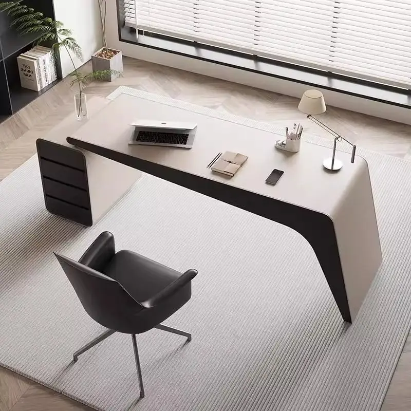Designer Storage Office Desk Desktop White Portable Corner Executive Desk Gaming Study Mesa Para Computador Office Furniture