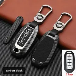 Car Zinc Alloy & Silicone Key Case For Infiniti QX50 QX60 Q70L 2020 Smart Remout Key Shell Protect Accessories