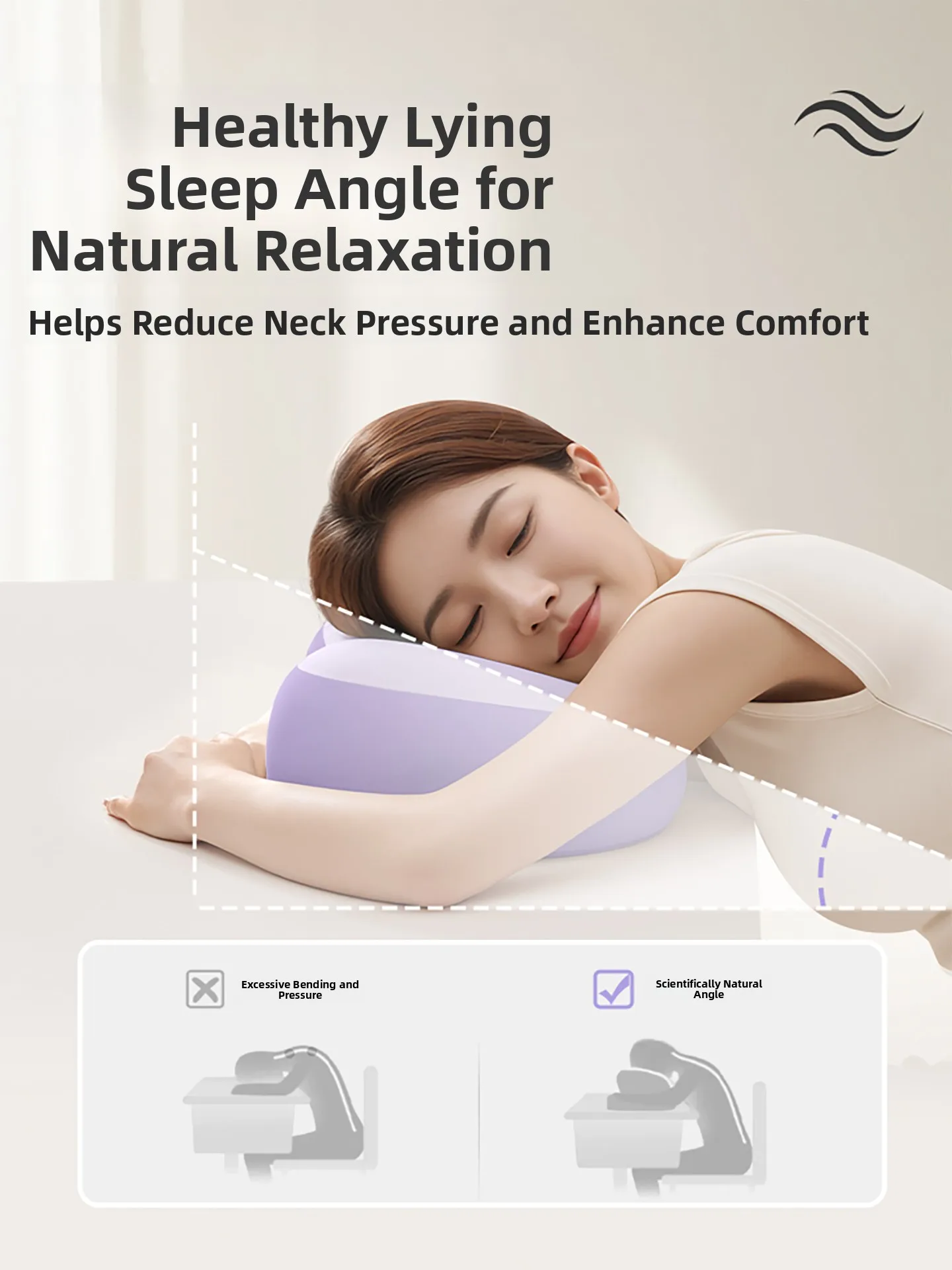 Adult Nap Pillow Office Desk Snooze Tool Memory Foam Shoulder Support Ergonomic Design Simple Style Universal Comfort Accessory