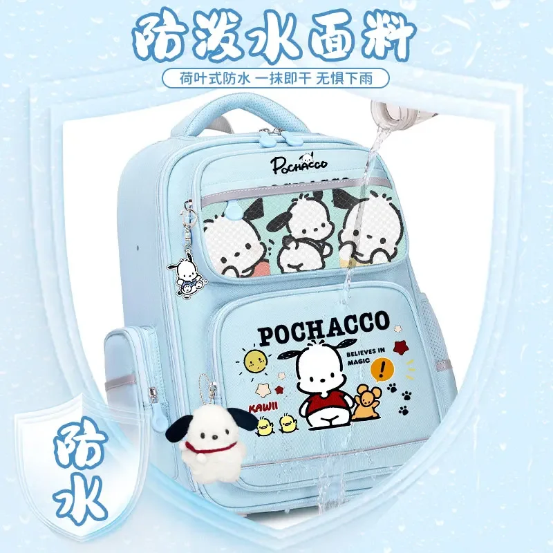 Sanrio mochila escolar para estudiantes, mochila impermeable de gran capacidad, resistente a las manchas, informal y ligera, hombrera