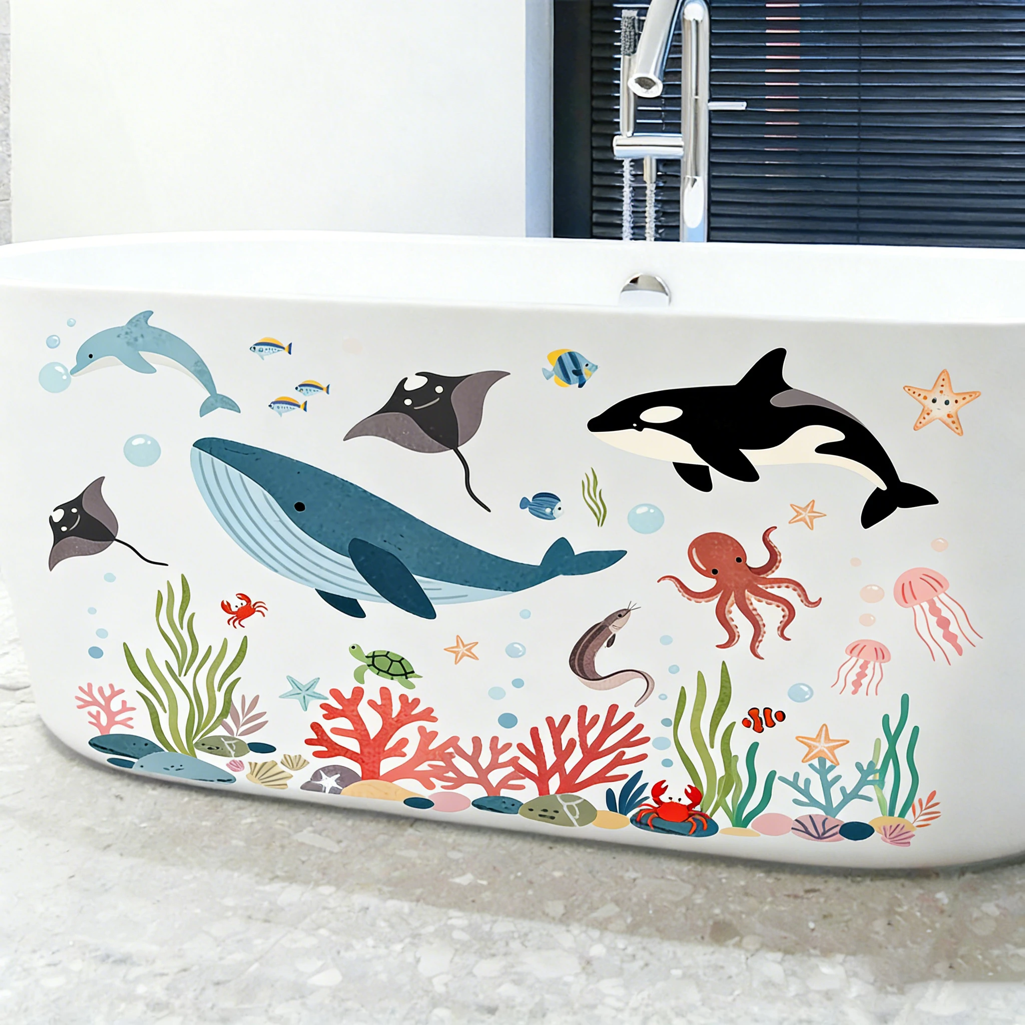 Autocollants colorés de balein - Aquarium Marine Color avis et prix