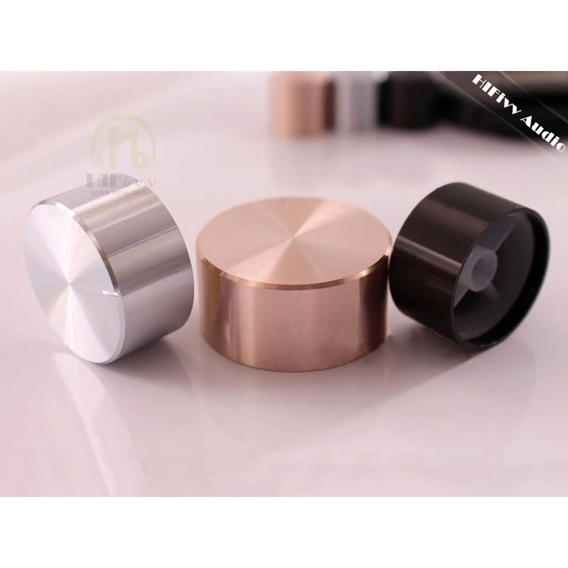 

Aluminum Volume Potentiometer Switch Knob Diameter 30mm Height 17mm Audio Aluminum Shell Knob For Amplifier