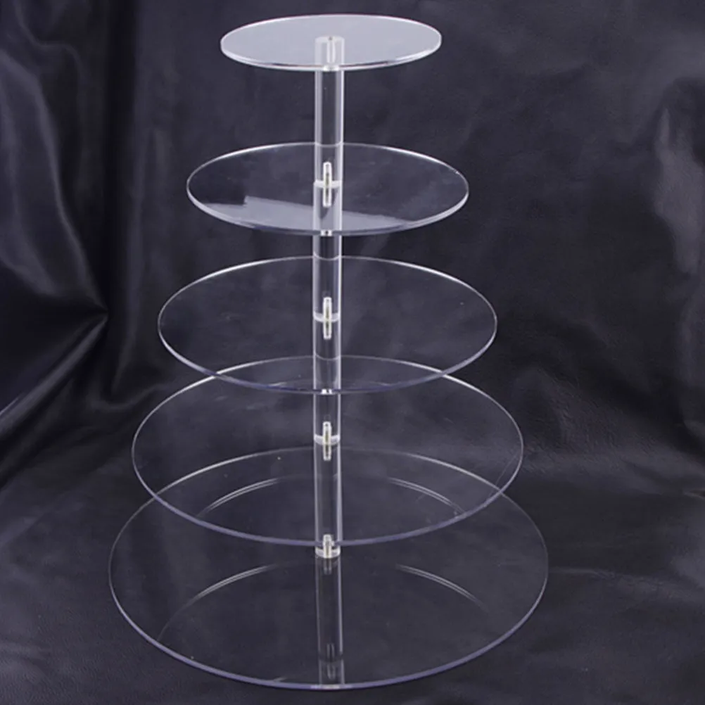 

1Pcs Five-Tier Wedding Cake Stand for Dessert Display Multi Layer Macaron Cupcake Tower Party Buffet Serving Rack Elegant