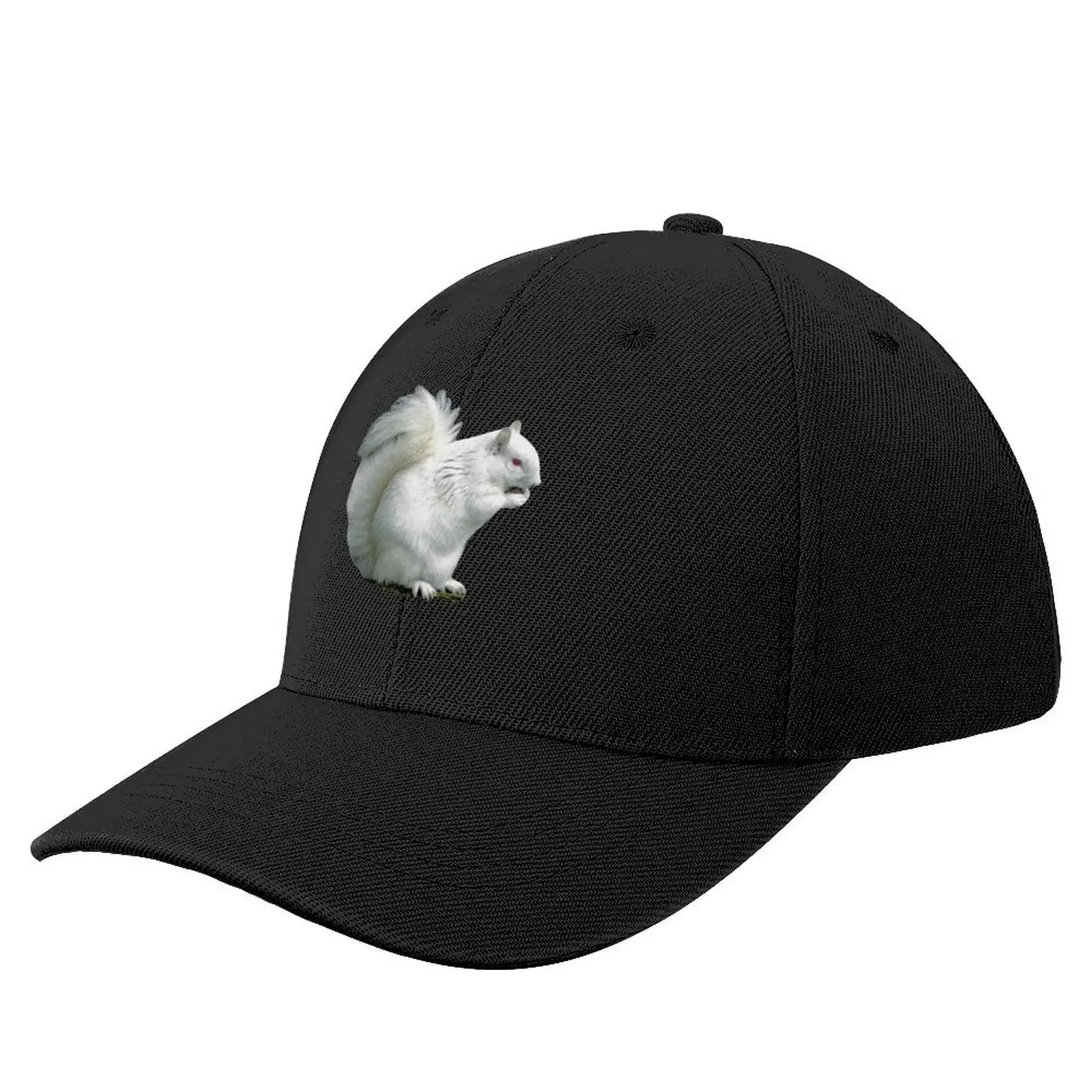 

Albino Grey Squirrel Baseball Cap Hat Luxury Brand Luxury Man Hat Caps Male Women's