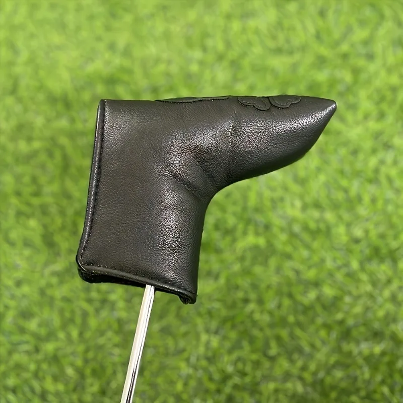 1 Black Golf Head Cover with Skull Design - Durable Synthetic Scratch Resistant Protective Cover image 5