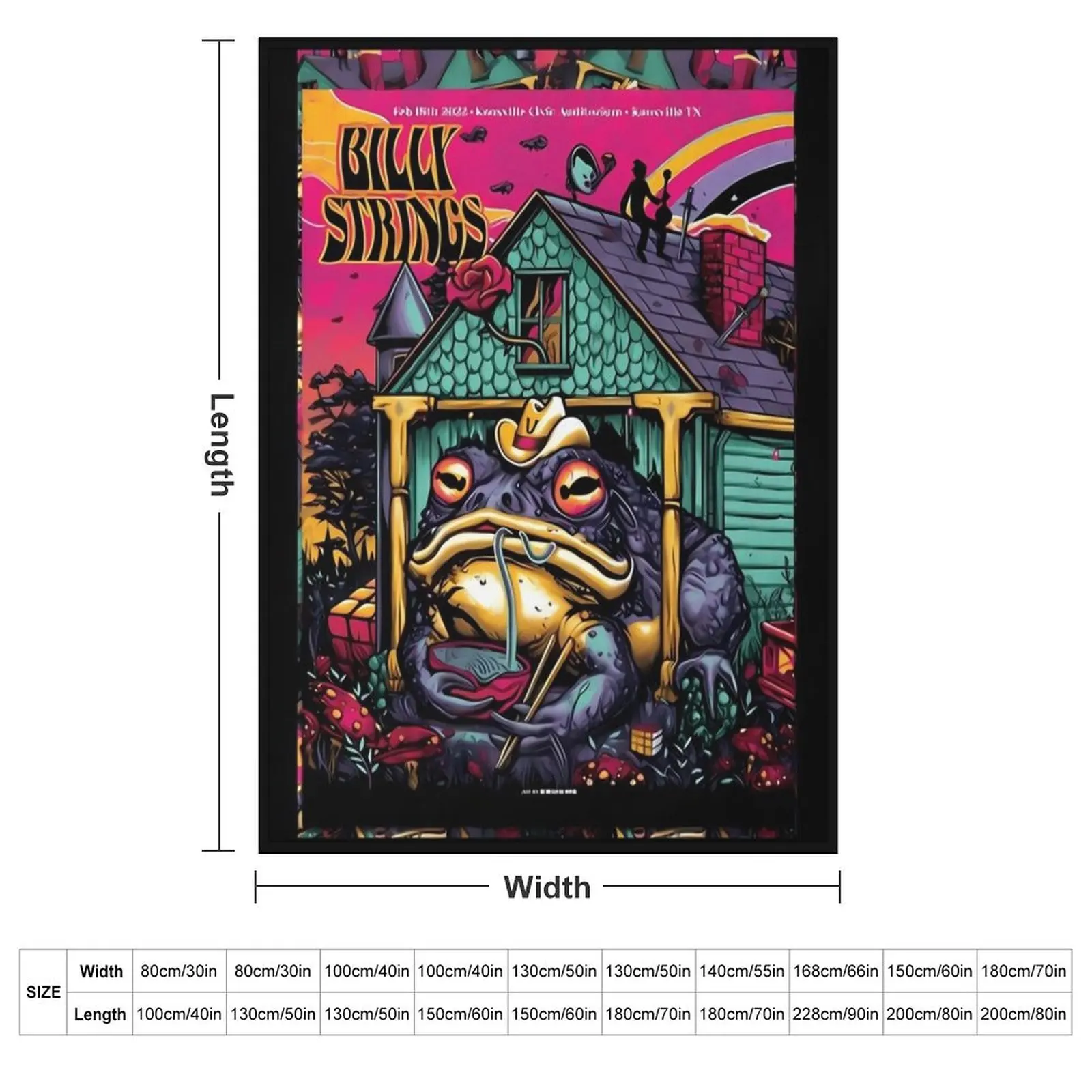 Billy Strings Throw Blanket Travel anime Thins Beautifuls Soft Plush Plaid Vintage Blankets