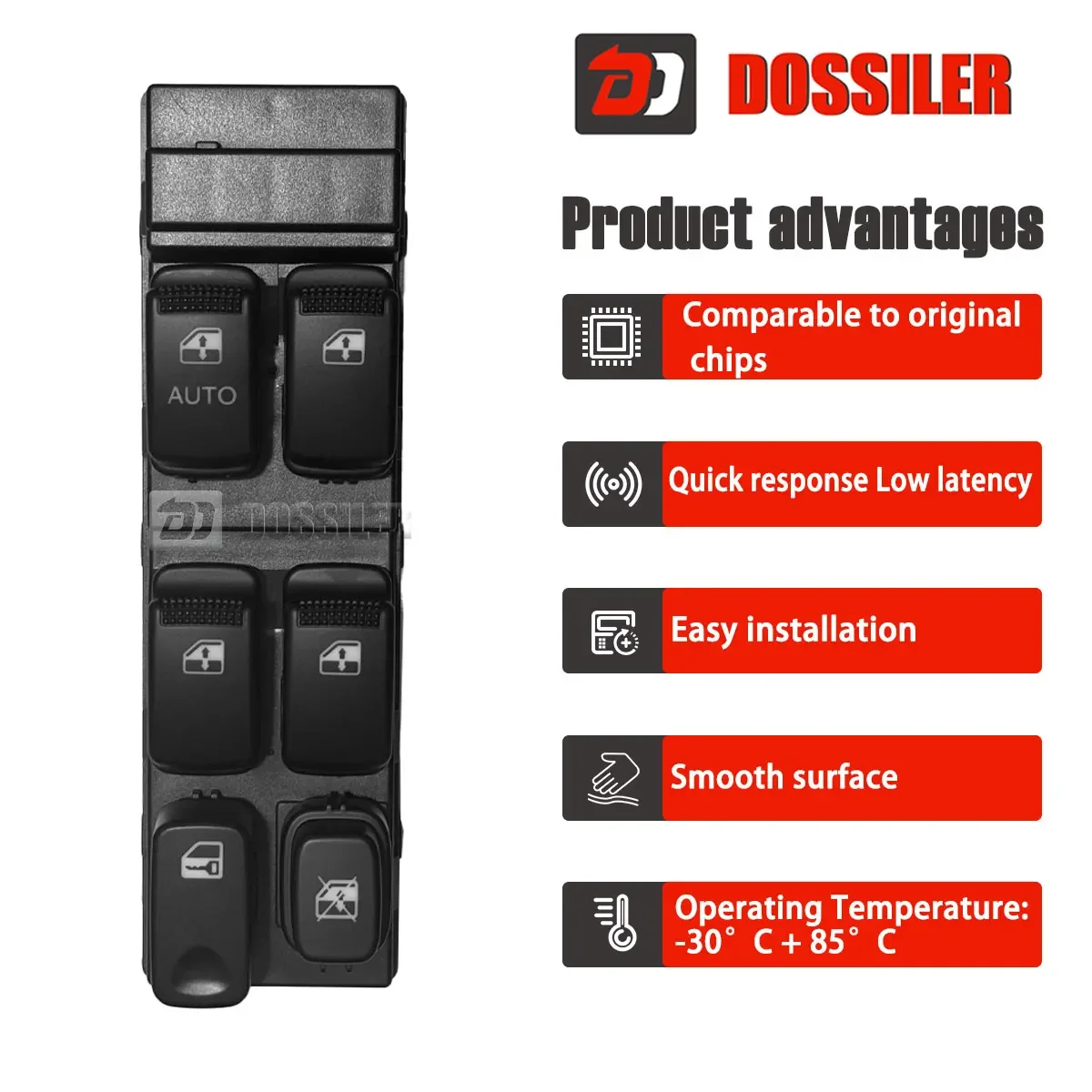 93570-2F460 Dossiler LHD Hight Quality Electric Master Power Window Glass Lifter Control Switch for Kia cerato 2004-2009 16 pins