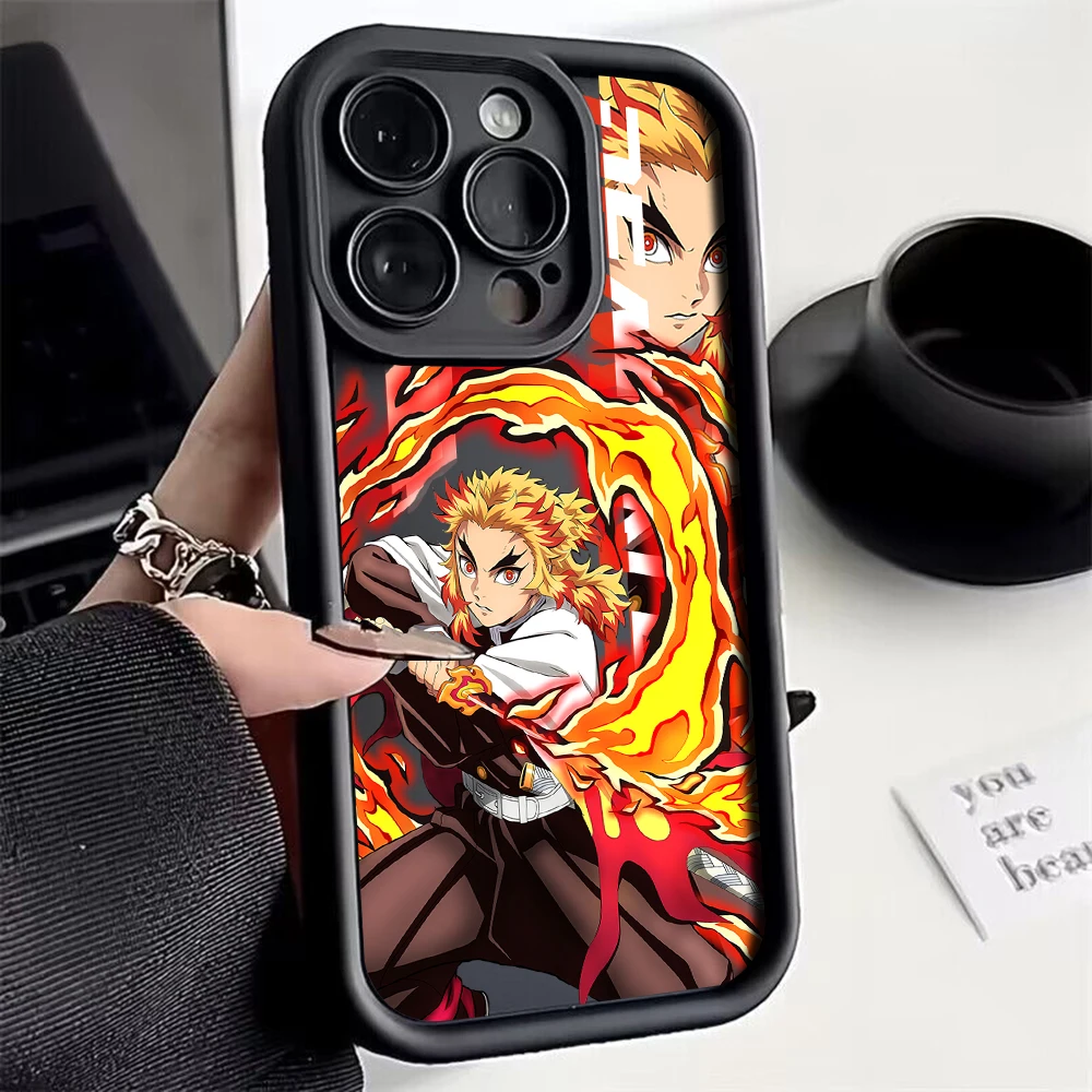 Japan Anime Demon Slayer Etui na telefon do Xiaomi Mi 14 11 Lite 12T POCO M6 F4 F5 X3 X4 X5 GT 5G Miękki tył z TPU