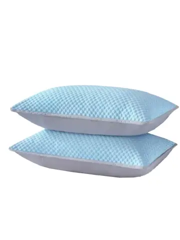 Summer Cooling Pillowcase Solid Color Ice Bean Bean Pillowcase Cool Feeling Air Conditioning Cover Washable  (No Pillow) 48x74cm