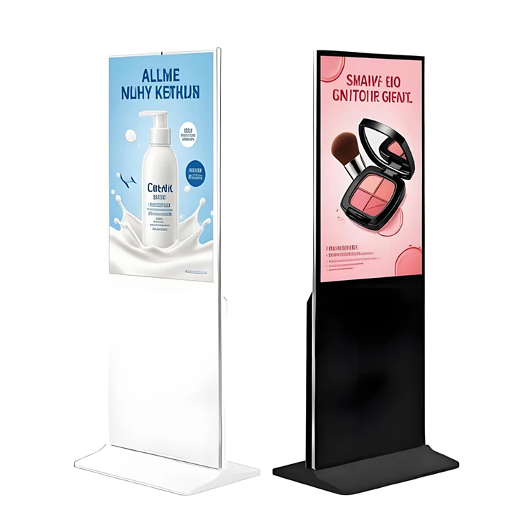 LCD 43 50 55 Inch Indoor Vertical Totem Android Advertising Video Display Free Standing Digital Signage Touch Screen Kiosk Pro