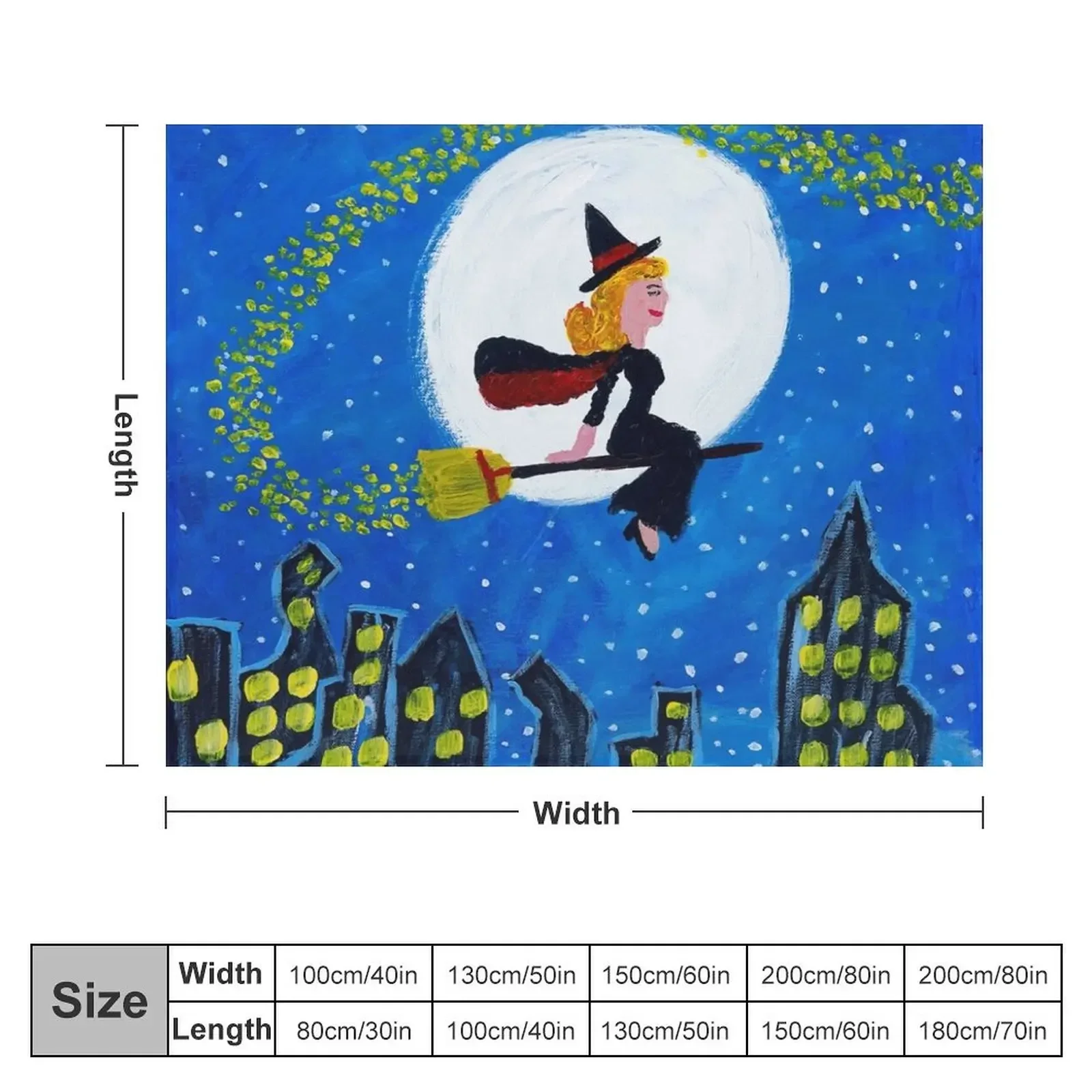 Samantha's Midnight Ride Throw Blanket christmas decoration Blankets For Sofas Thins Flannel Fabric Blankets