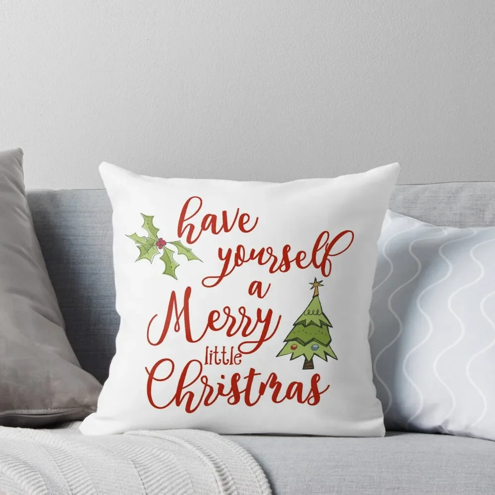 Have Yourself A Merry Little Christmas Throw Pillow christmas supplies Luxury Pillow Case Cushions For Sofa