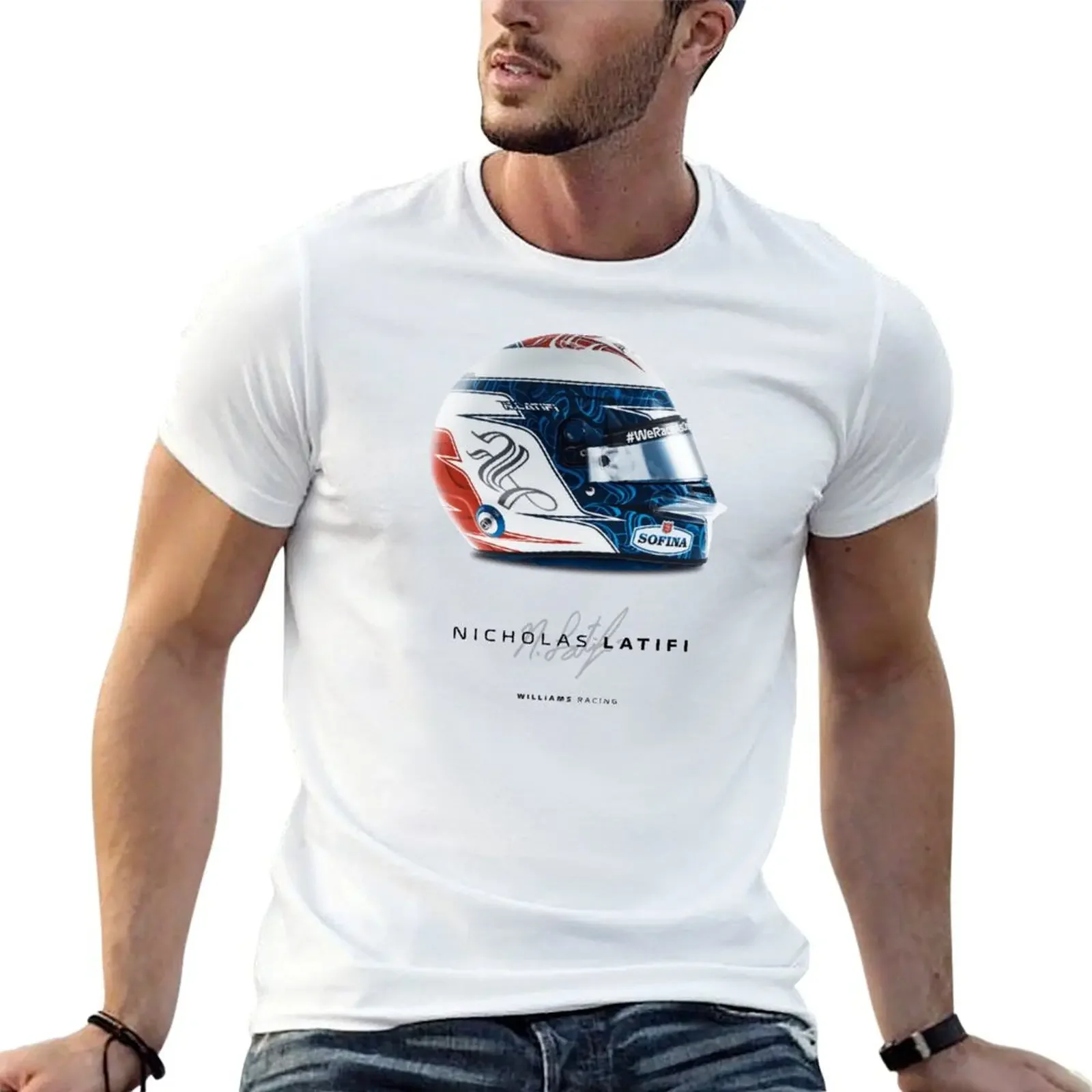 Latifi Helmet (F1 2022) T-Shirt basketball graphic tees graphic t shirts mens graphic t-shirts anime