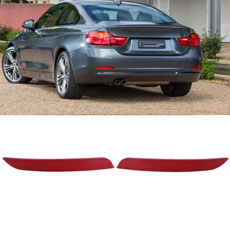 For BMW F30 F32 325I 328I 330I 420I 428I 430I Rear Bumper Reflector Red Lens Accessories Parts Kits 63147382234