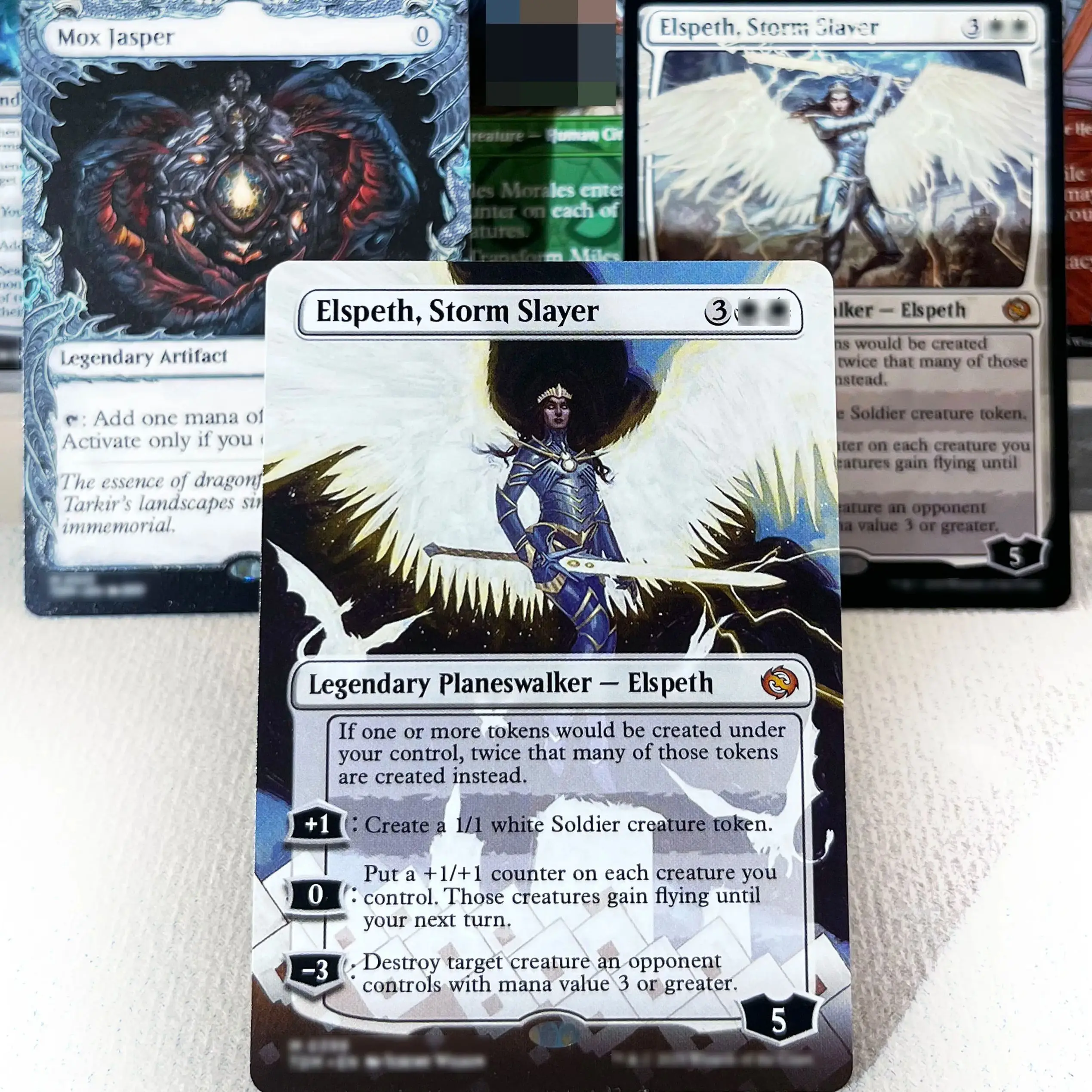 SPM SPE MAR SNC HOLO16-001 Tcg بطاقات سحرية Ugin، عين العواصف Mox Jasper Reanimate Parallel Lives جمع