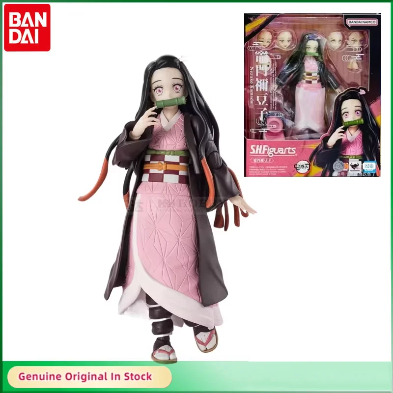 

Bandai Original SHFiguarts Kamado Nezuko Anime Demon Slayer Action Figures Model Toys Figura Gifts Collection