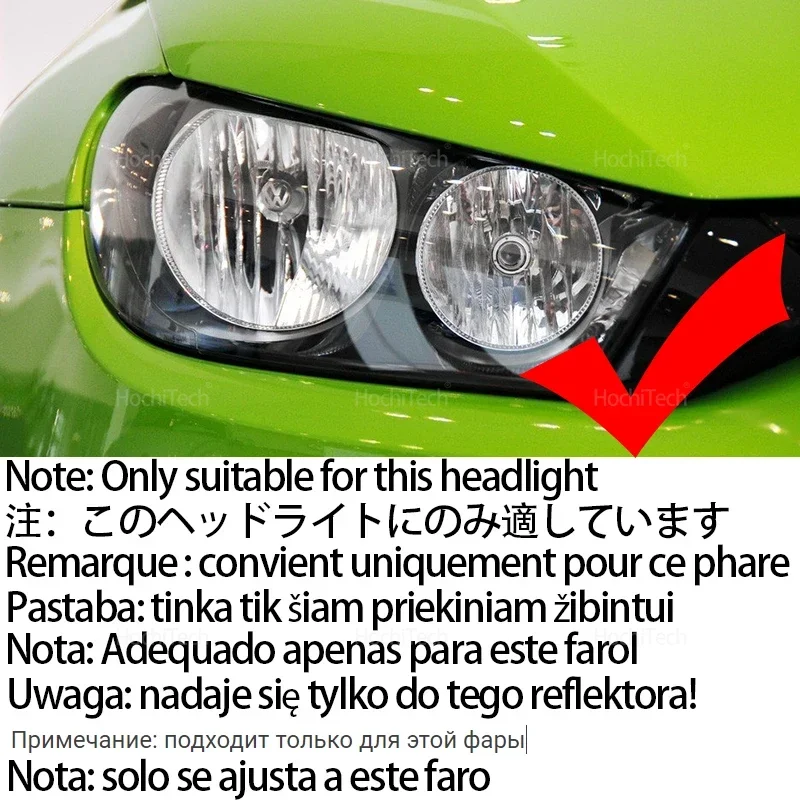 For Volkswagen VW Scirocco Non Projector 2008-13 16-Color Cotton Light Rings Led Angel Eyes Car Headlight Daytime Running Lights