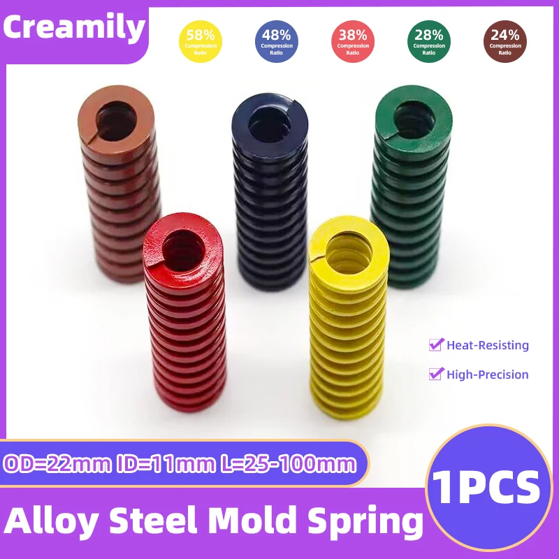 

Creamily 1PCS Mold Spring Spiral Stamping Compression Die Springs For Trunk Tailgate Strut Support Lift Bars OD=22mm ID=11mm