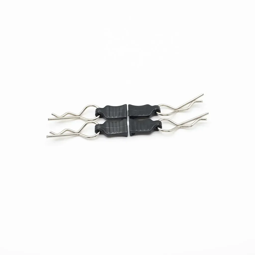 4 Uds. De Metal tipo R, cuerpo de carcasa de coche, Clips fijos, Pin con lengüeta para Axial SCX10 TRX-4 MJX Wltoys 1/10 1/12 1/14 1/18 RC, piezas de coche