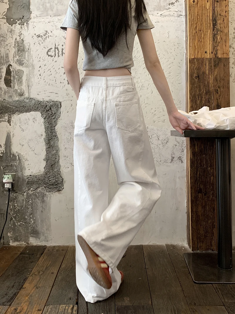 

Осенняя одежда Корейские женские широкие синие джинсы Женская одежда больших размеров Укороченные до щиколотки Короткие капри Женская джинсовая мода