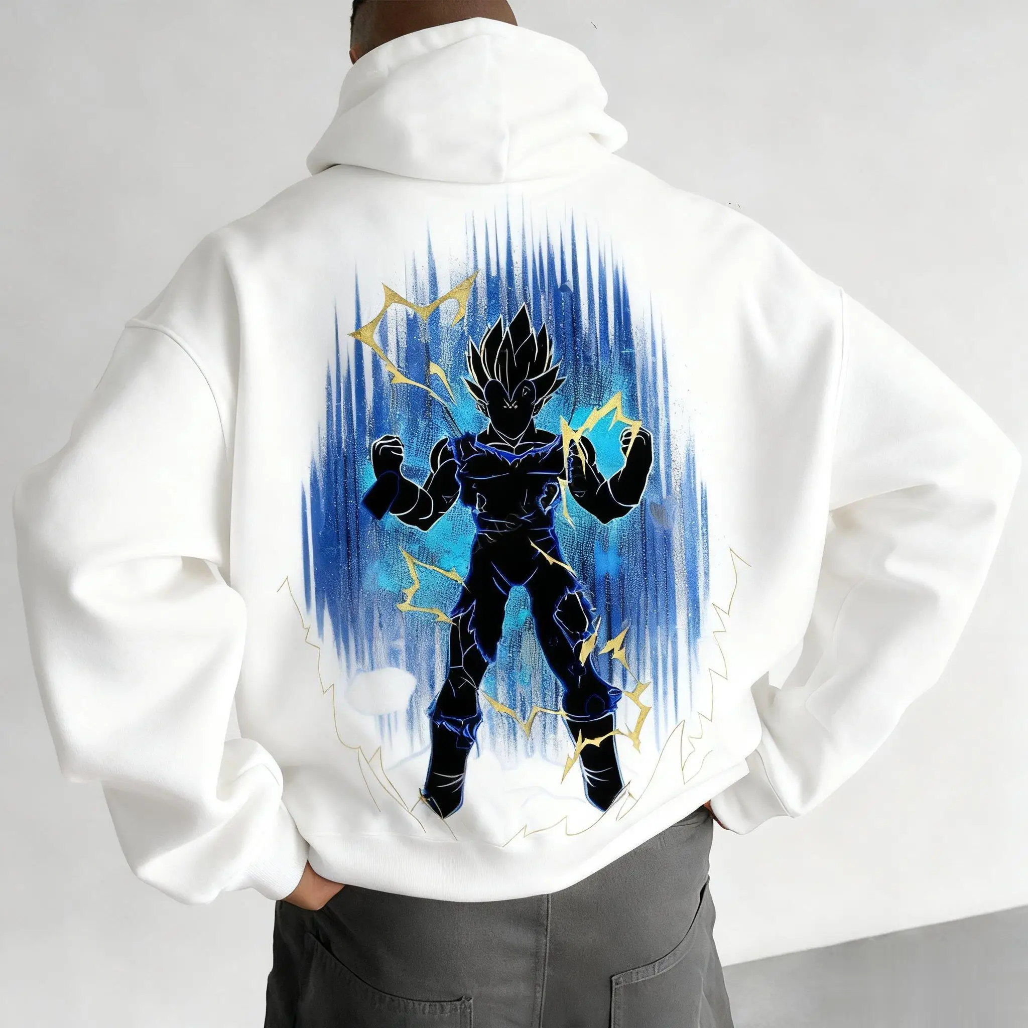 Unisex Oversized Dragon Ball Saiyan Anime Hoodie Women Men Casual Streetwear Pullover Sweatshirt Autumn Winter Trend Y2k Clothes