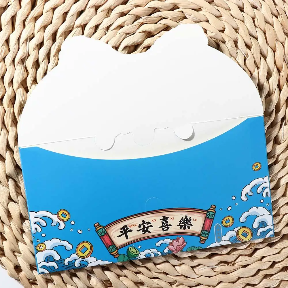 4 pièces Lion danse Dragon année enveloppe rouge rouge Style chinois chance argent enveloppes mignon dessin animé chance argent poche nouvel an chinois