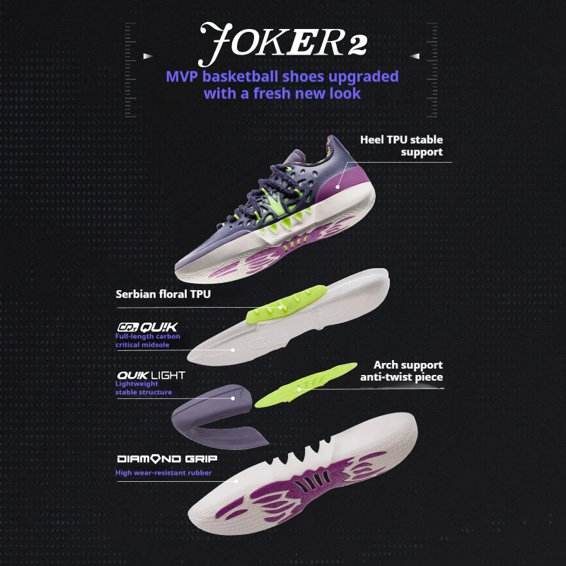 361° Joker 2 Low Men's Basketball Shoes
