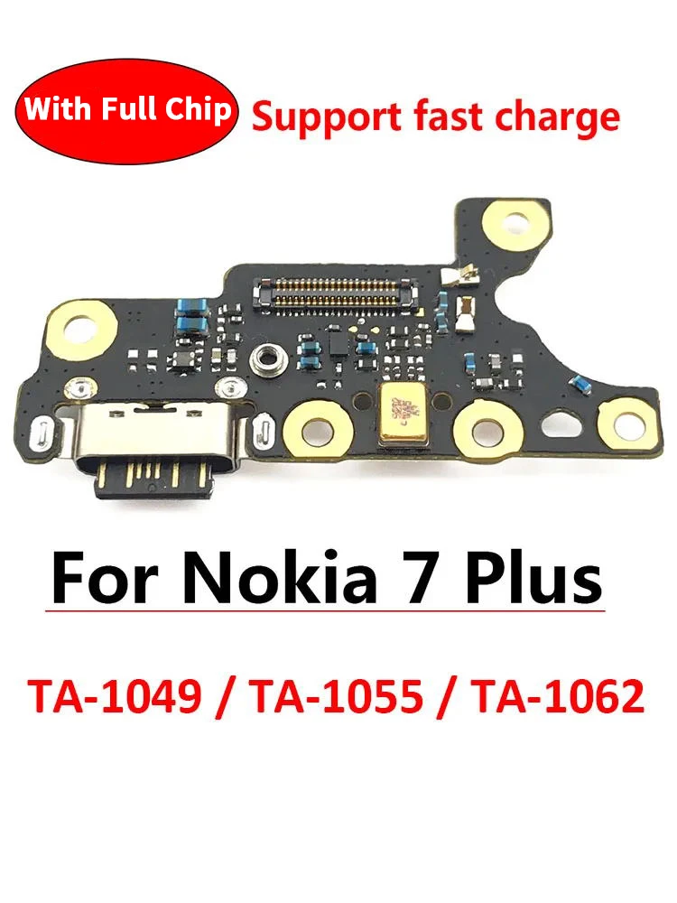 NEW USB Charger Port Jack Dock Connector Flex Cable For Nokia 7 Plus Charging Board