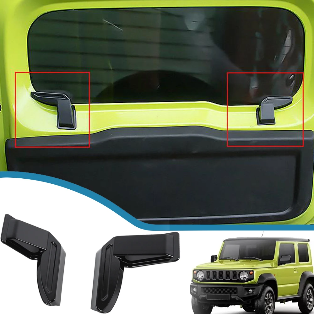 Car Rear Windshield Heating Wire Protection Cover Trim for Suzuki Jimny JB64 JB74 2019-2023 Interior Mouldings Accessories 2PCS