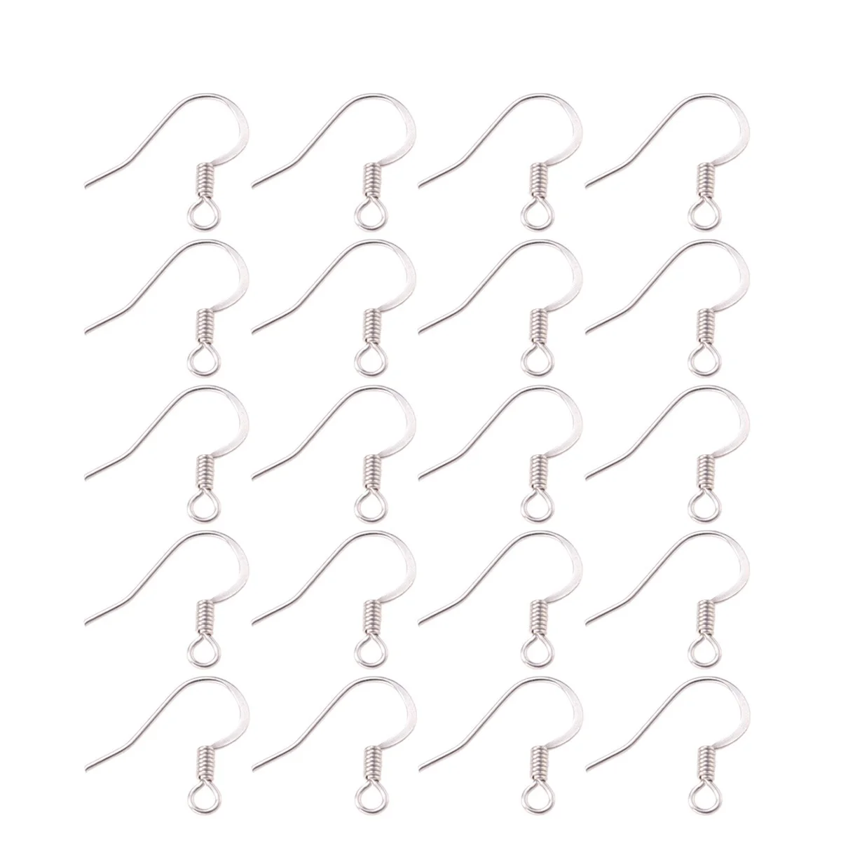 

100 PCS Stud Earrings Trendy Hoops Lady Jewellery for Women Studs Stainless Steel
