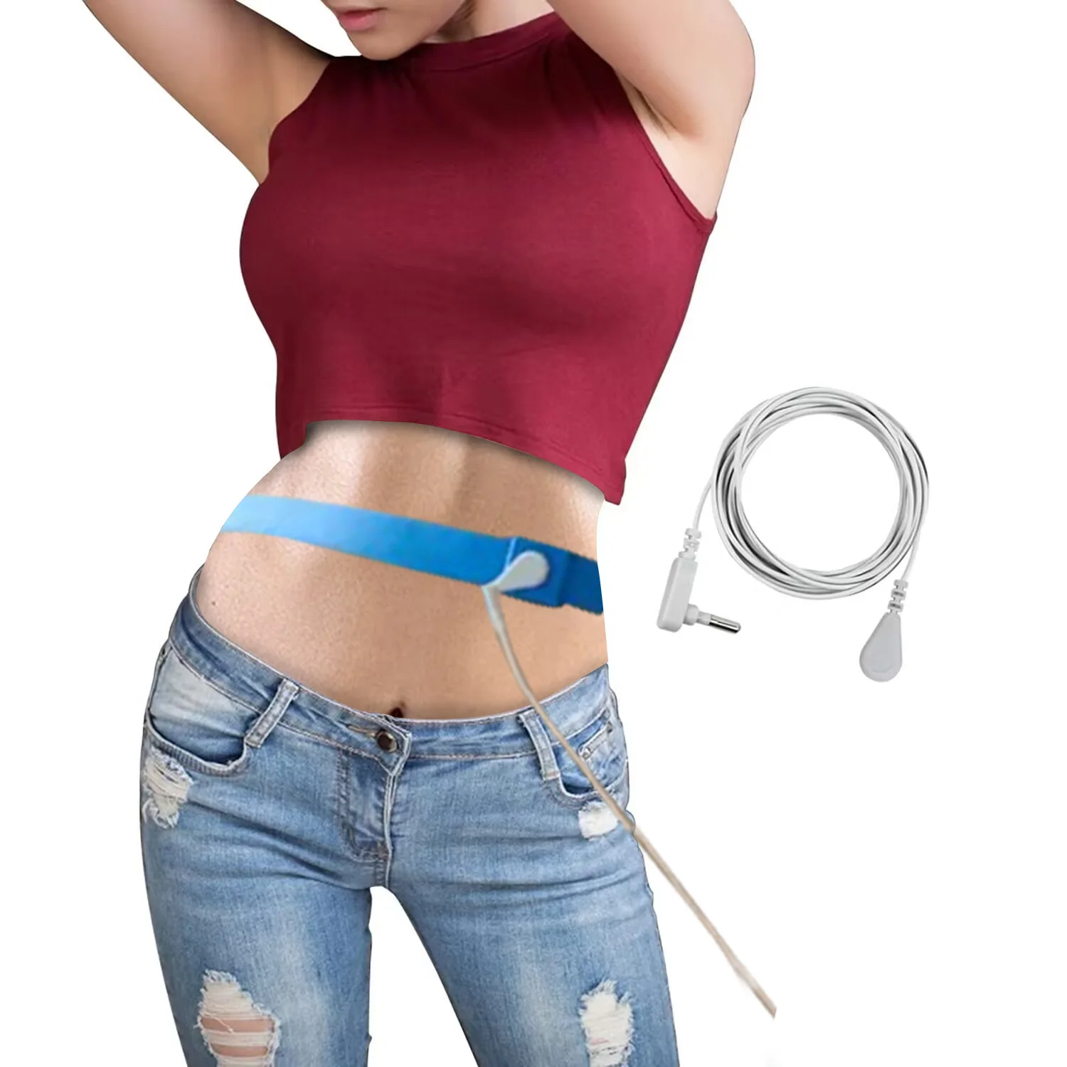 

Grounding Pad Grounding Belt Band Waist Protection for Men and Women Breathable Back Brace Lumbar for Better Sleep Relieve Pain