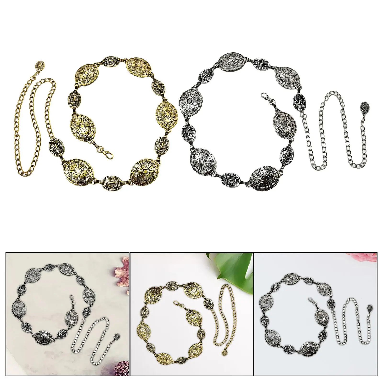 Ceinture de corps en chaîne pour femmes, accessoire de robe en métal à la mode